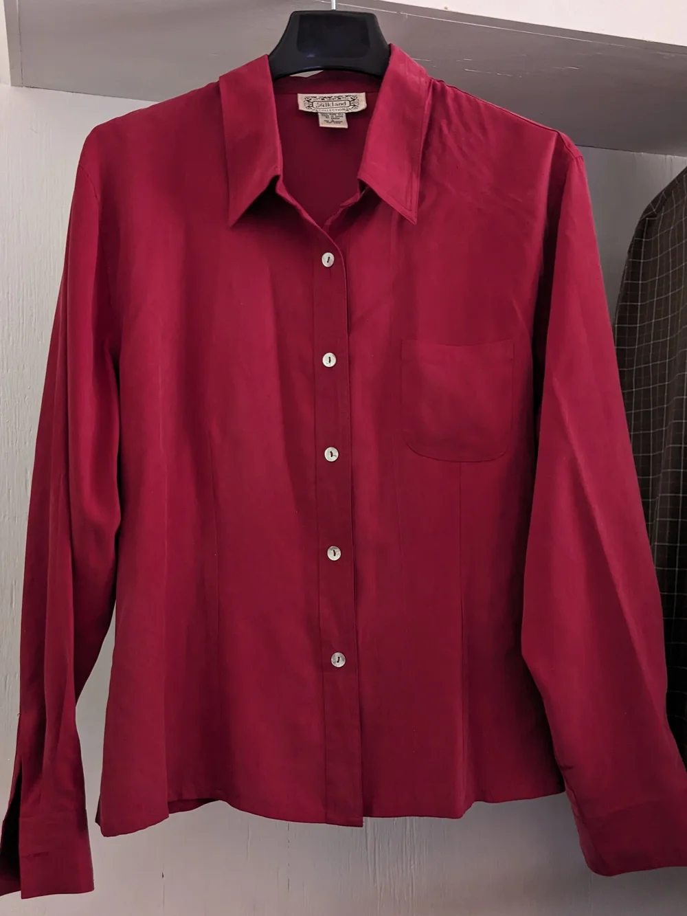 Vintage silk button